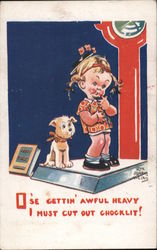 O'se Gettin' Awful Heavy, I must Cut Out Chocklit Comic, Funny Postcard Postcard Postcard