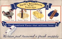 Swift's Brookfield Pure Pork Sausage Chicago, IL Advertising Postcard Postcard Postcard