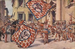 Le Storiche Contrade Di Siena, Comparsa del Leocorno. Postcard