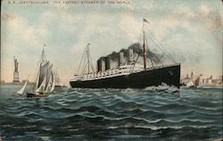S.S. Deutschland The Fastest Steamer Of The World Postcard