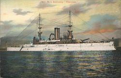 U.S. Battlehsip Wisconsin Battleships Postcard Postcard Postcard