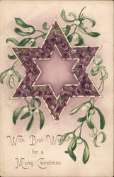 With Best Wishes For A Merry Christmas Postcard