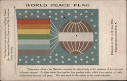 World Peach Flag Postcard