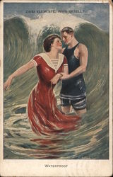 Waterproof, Zwei Elemente, Innig Gesellt Postcard