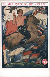 VII Slet Vśesokolsky V Praze Postcard
