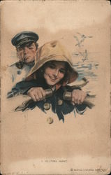A Helping Hand Harrison Fisher Postcard