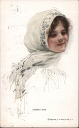 Cherry Ripe Artist Signed Harrison Fisher Postcard Postcard Postcard