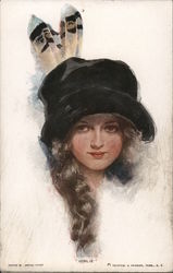 Girlie Artist Signed Harrison Fisher Postcard