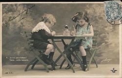 Je n'ai pas d'idees! Tiens...mille baisers Postcard