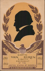 Martin van Buren Eight President of the USA Serigraph Presidents Postcard Postcard Postcard