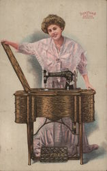 The Free Sewing Machine Postcard