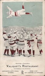 Bouncing a Snowshoer: Valiquet's Restaurant Postcard