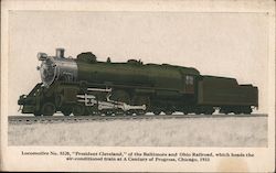 Locomotive No. 5320, "President Cleveland" Postcard