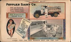 Rare: People's Dairy Company Blotter San Francisco, CA Blotter Blotter Blotter