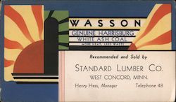 Wasson Genuine Harrisburg White Ash Coal Blotter