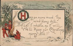 Christmas Message Postcard