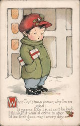 When Christmas Comes, Why I'm So Glad, It Seems Like I Just Can't Be Bad. I Think If It Would Come To Stay Postcard