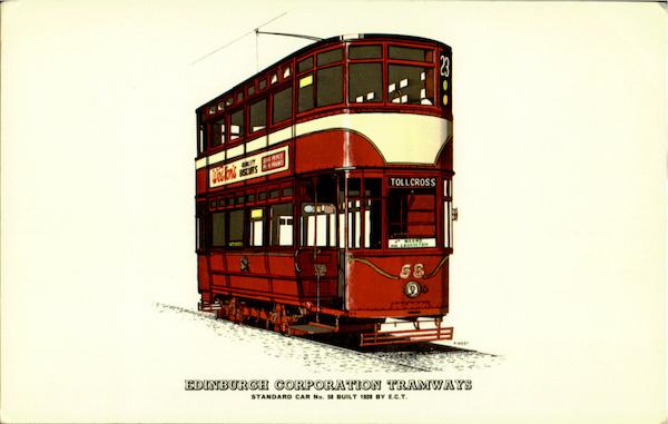 Edinburgh Corporation Tramways Trolleys & Streetcars
