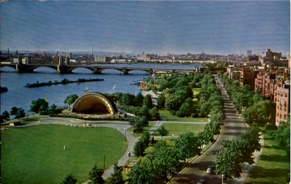 Esplanade On Charles River Boston Massachusetts