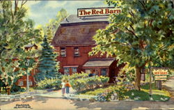 The Red Barn Westport, CT Postcard Postcard