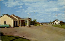 Canadian And U. S. Customs Houses Limestone, ME Postcard Postcard