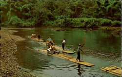 Rafting On The Rio Grande Port Antonio, Jamaica Postcard Postcard