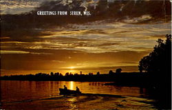 Greetings From Siren Wisconsin Postcard Postcard