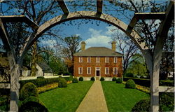 Wythe House Garden View Williamsburg, VA Postcard Postcard