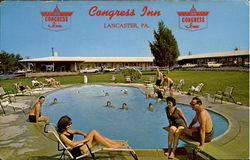 Congress Inn Lancaster, PA Postcard Postcard