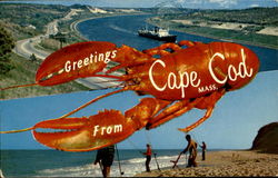 Greetings From Cape Cod Postcard