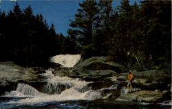 Big Niagara Falls Baxter State Park, ME Postcard Postcard