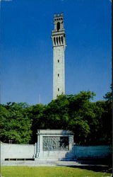 Pilgrim Memorial Monument And Bas-Relief, Provincetown Cape Cod, MA Postcard Postcard