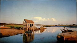 Reflections Of Old Wellfleet Harbor Postcard