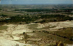 View From Summit Of Scotts Bluff Postcard