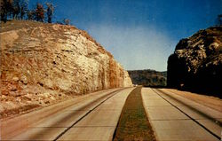 Hooker Cut On New Highway 66 Waynesville, MO Postcard Postcard