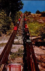 Starting The Steep Scenic Climb Postcard