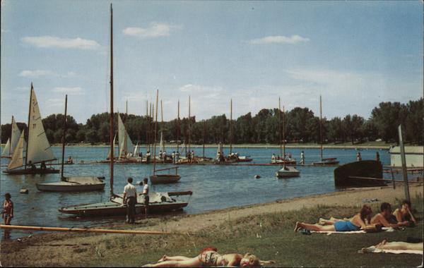 Beach Scene, Lake Calhoun Minneapolis Minnesota