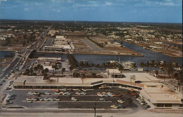 Aerial view of new Oceanside Shopping Center Pompano Beach Florida