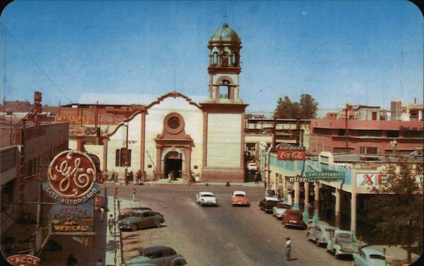 View of Parish Temple Mexicali Mexico