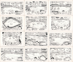 Set of 12: Major League Baseball Parks, HOF Players Postcard