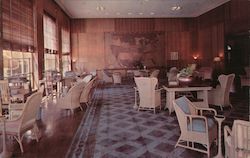 Mammoth Springs Hotel Lounge Postcard