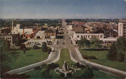 High View of Town Looking Down from Capitol Dome Boise, ID Postcard Postcard Postcard