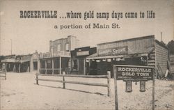A Portion of Main Street, Rockerville Gold Town South Dakota Postcard Postcard Postcard
