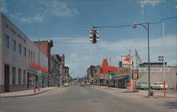 Main Street and Business Section Oneida, NY Postcard Postcard Postcard