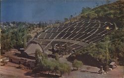 World Famous Hollywood Bowl World's Largest Natural Amphitheater, Home of World-Famous Symphonies Under The Stars California Pos Postcard