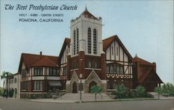 The First Presbyterian Church Pomona, CA Postcard Postcard Postcard