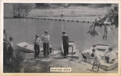 Echo Lake Ranch Boating Dock Postcard