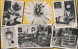 Elsie and Beauregard in Person - Borden Dairy Postcard