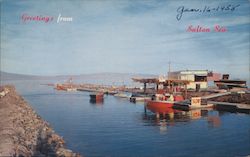 Greetings from Salton Sea Postcard