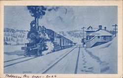 Tennessee Pass Depot, Denver & Rio Grande Railroad Postcard